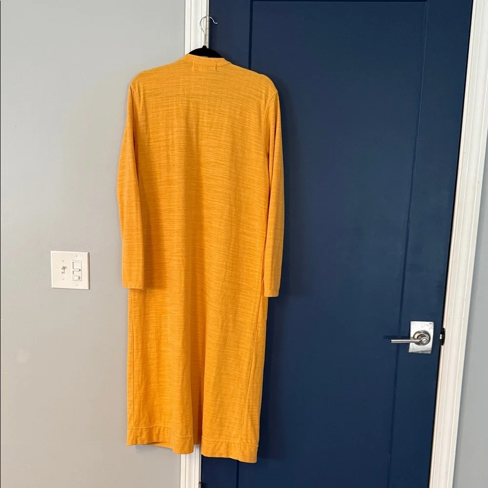 Elegant Yellow Long Cardigan free people beach medium - Picture 3 of 3